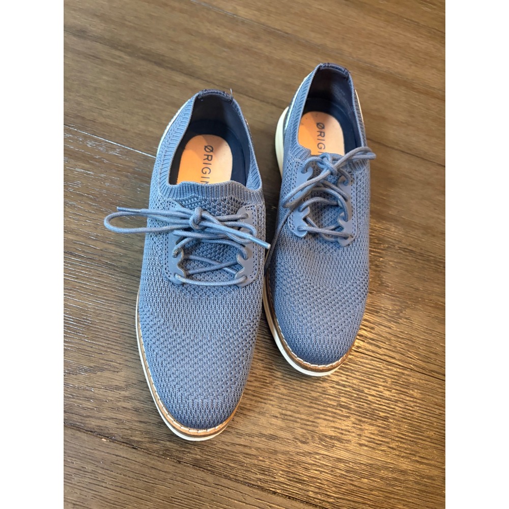 Cole Haan OriginalGrand Stitchlite Oxford Womens 5.5 Blue Knit W26499 Wingtip